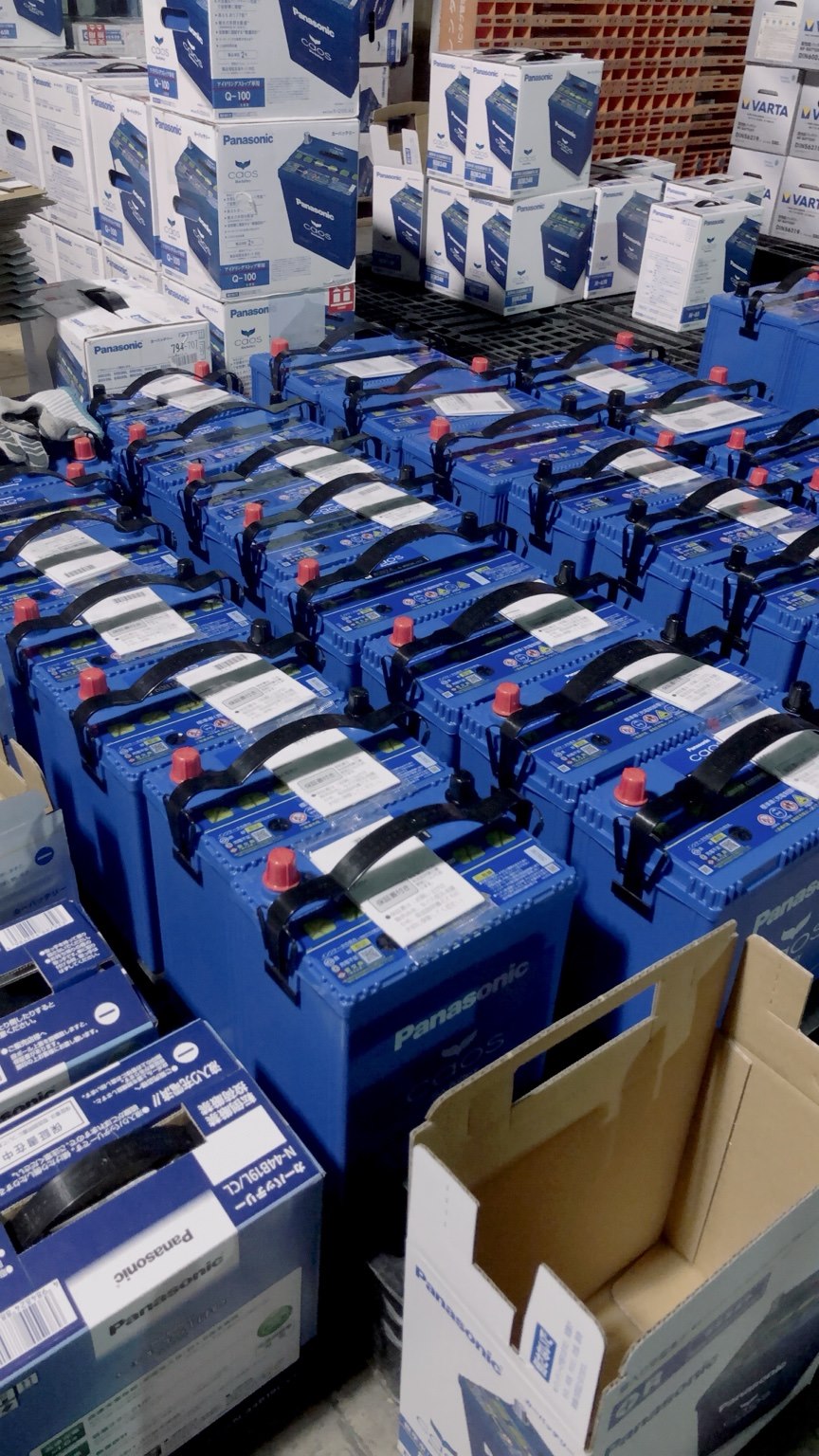 H-RAYで大量に取り扱ってきたPanasonic caosバッテリーの在庫